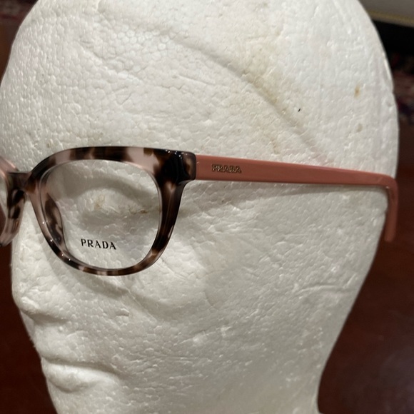PRADA eye 👁️ glasses 👓 brown pink made in Italy VPR 13 V 51 17 ROJ 101 140 - Picture 5 of 16